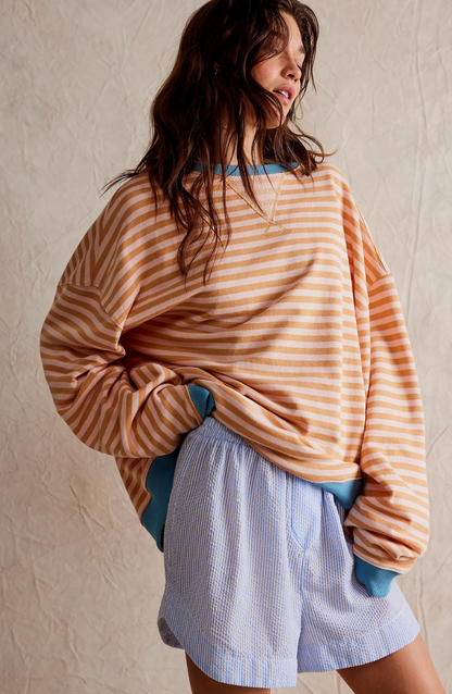 Zarah | Striped Oversized Pullover For Women