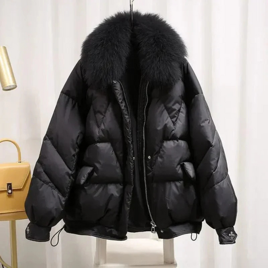 Aria | Winter Coat With Fur Collar