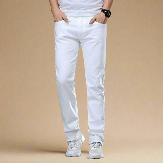 Mario | White Regular Fit Jeans