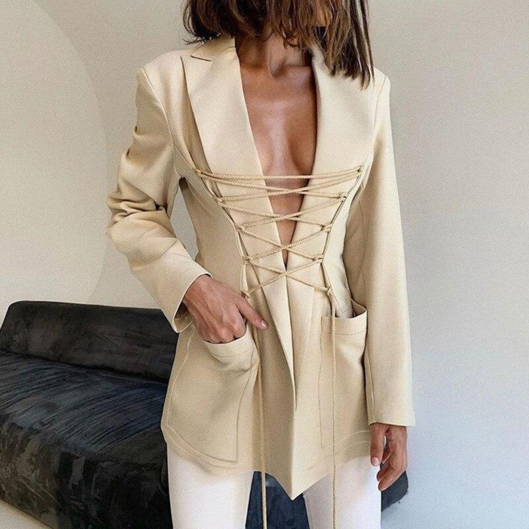 Alessia | Elegant Long Blazer