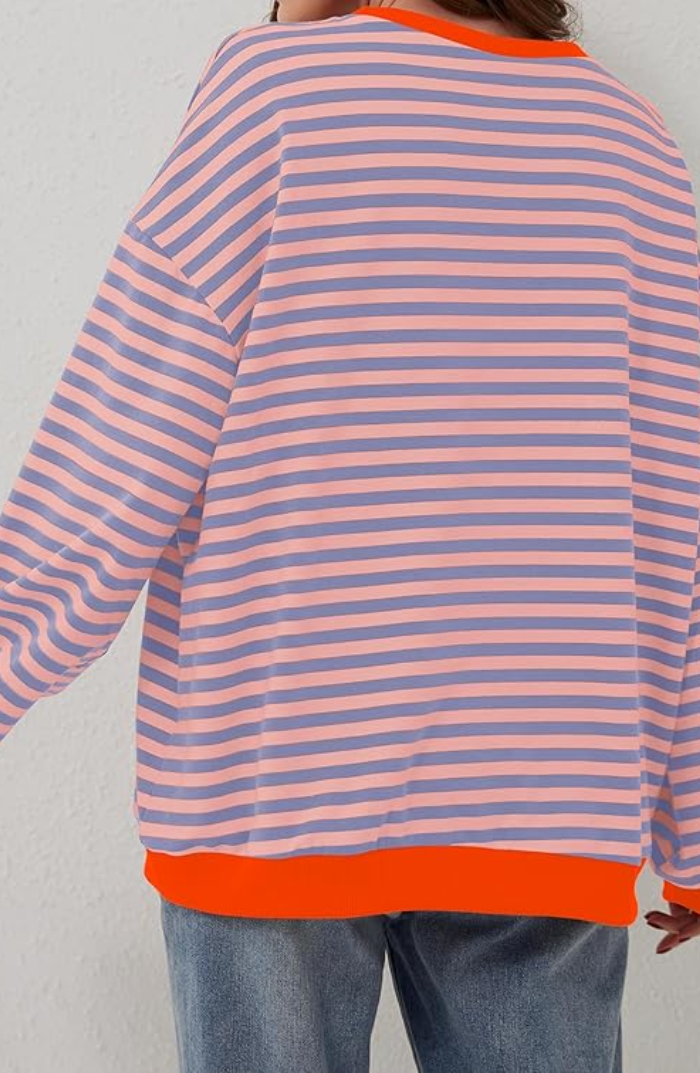 Zarah | Striped Oversized Pullover For Women