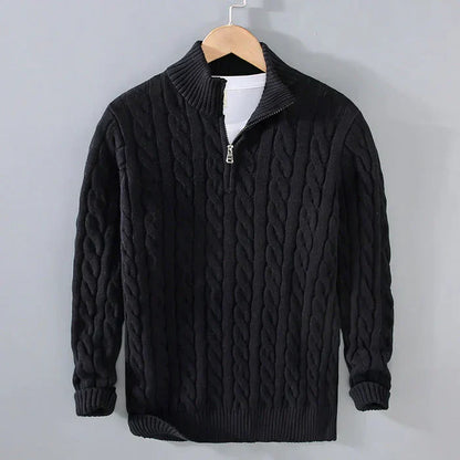 Harry | Stylish Knitted Halfzip-sweater