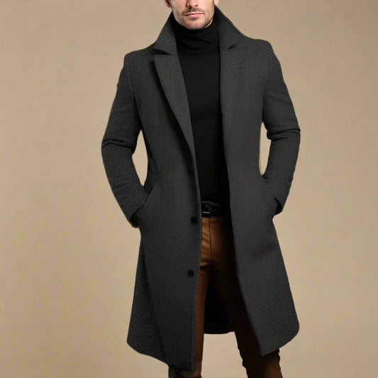 Ugur | Classic Long Wool Men's Coat