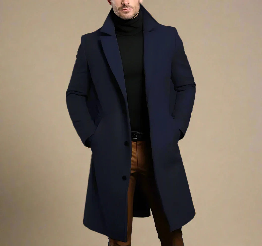 Ugur | Classic Long Wool Men's Coat