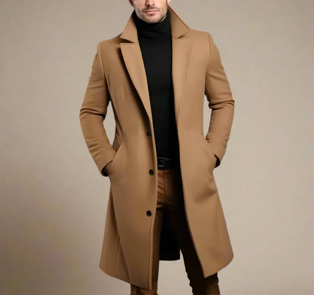 Ugur | Classic Long Wool Men's Coat