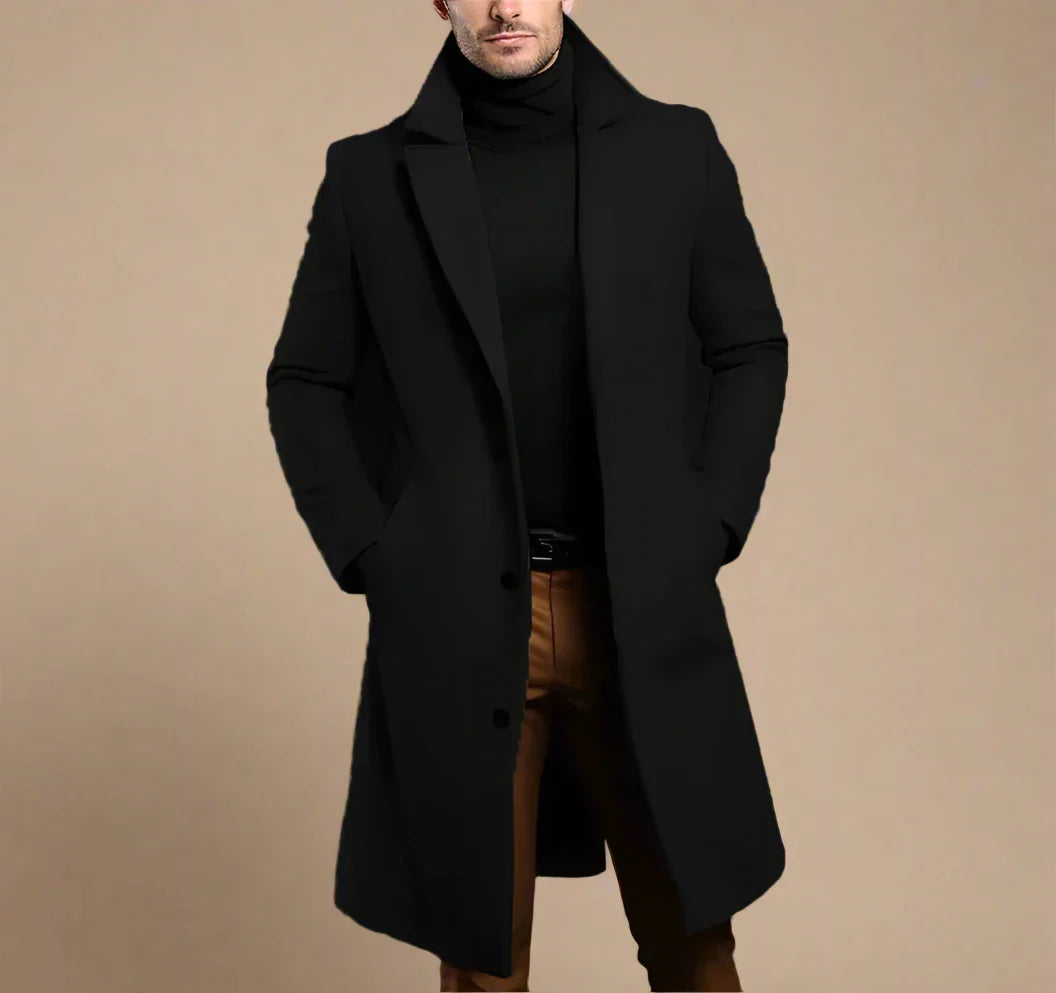 Ugur | Classic Long Wool Men's Coat