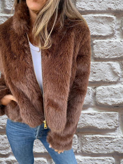 Eli | Trendy Faux Fur Jacket