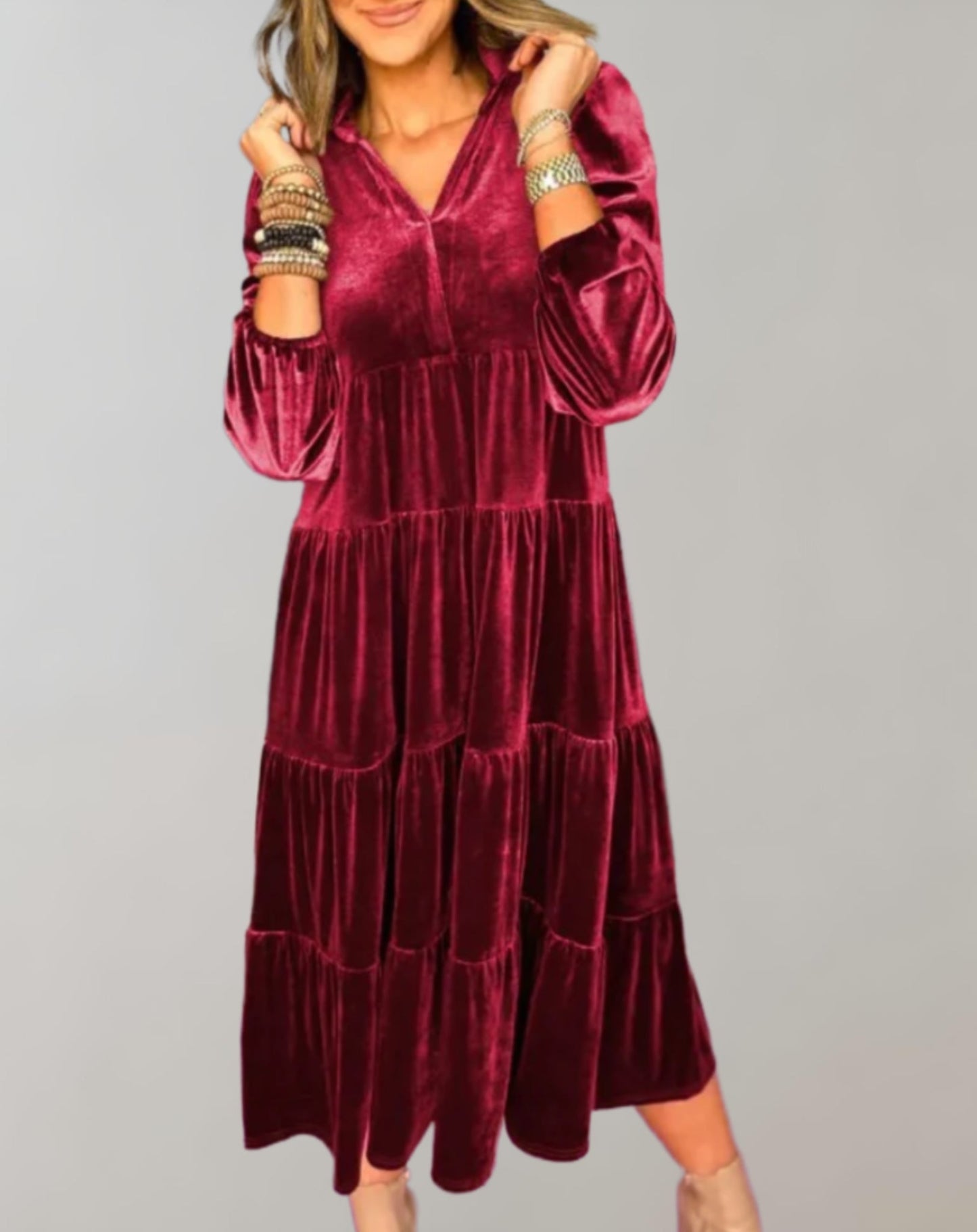 Louia | Elegant Velvet Dress