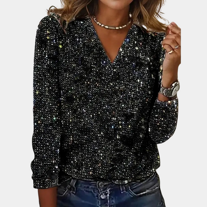 Yara | Elegant Glitter Top