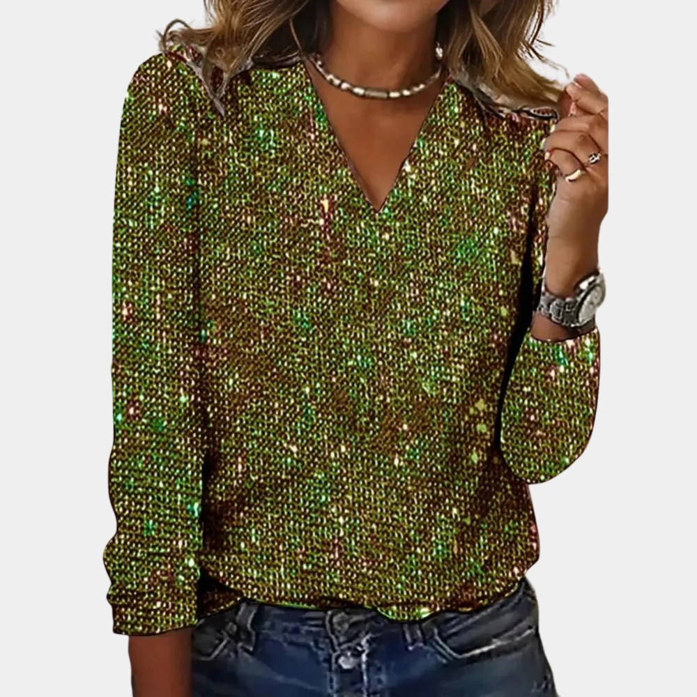 Yara | Elegant Glitter Top