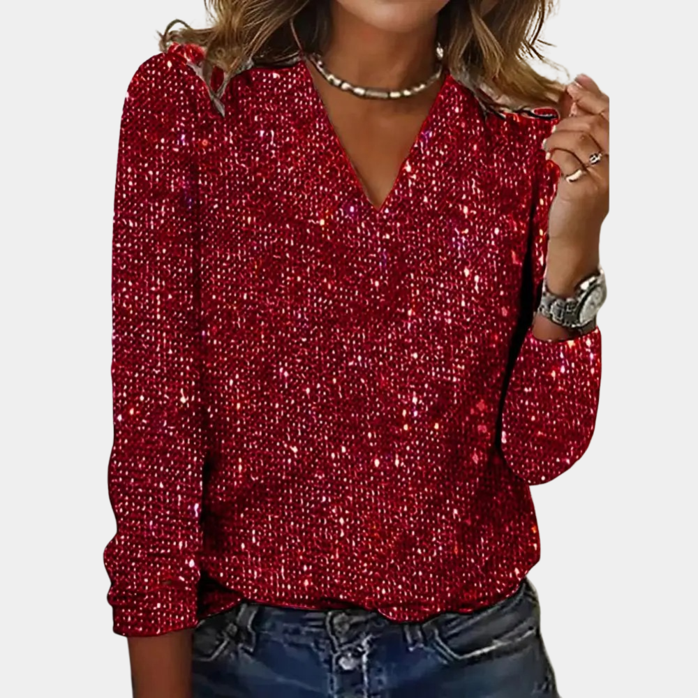 Yara | Elegant Glitter Top