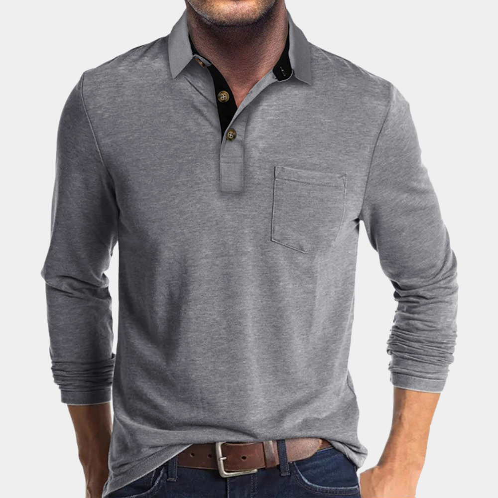 Harry | Classic Long-sleeve Polo Shirt