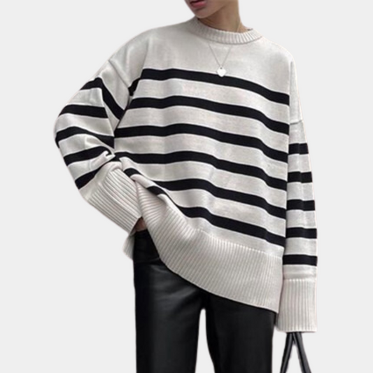 Isla | Oversized Striped Pullover