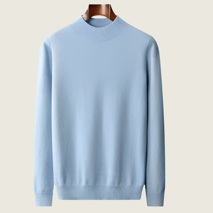 Dave | Stylish Cashmere Sweater with Short Turtleneck