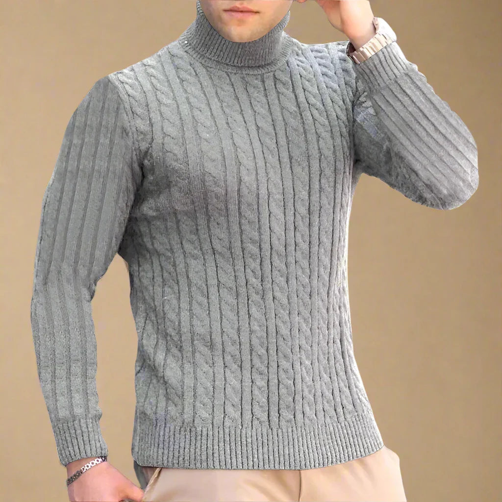 Floris | Chic Turtleneck With Cable Design