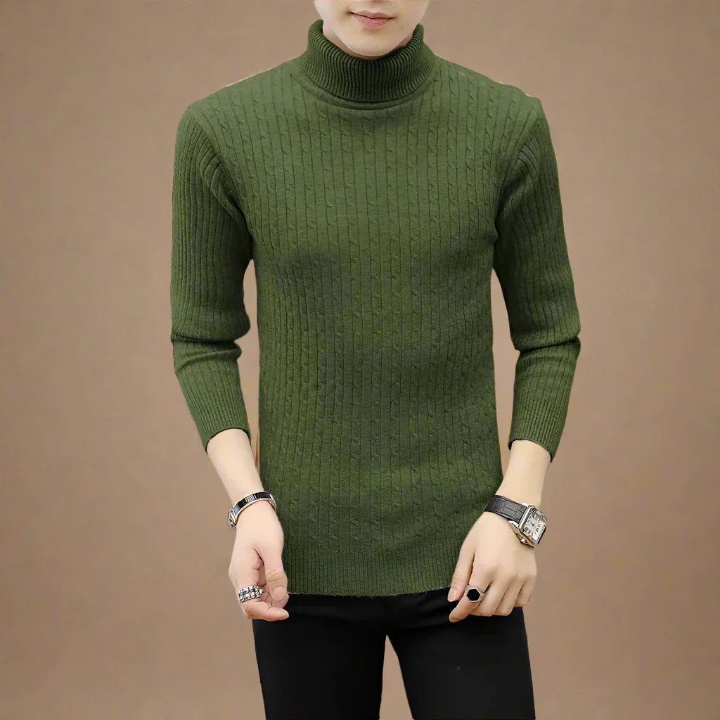 Floris | Chic Turtleneck With Cable Design