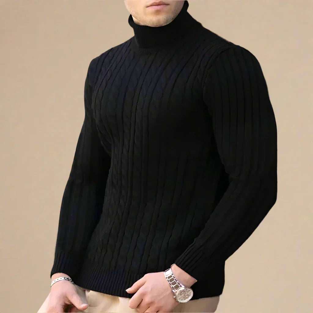 Floris | Chic Turtleneck With Cable Design