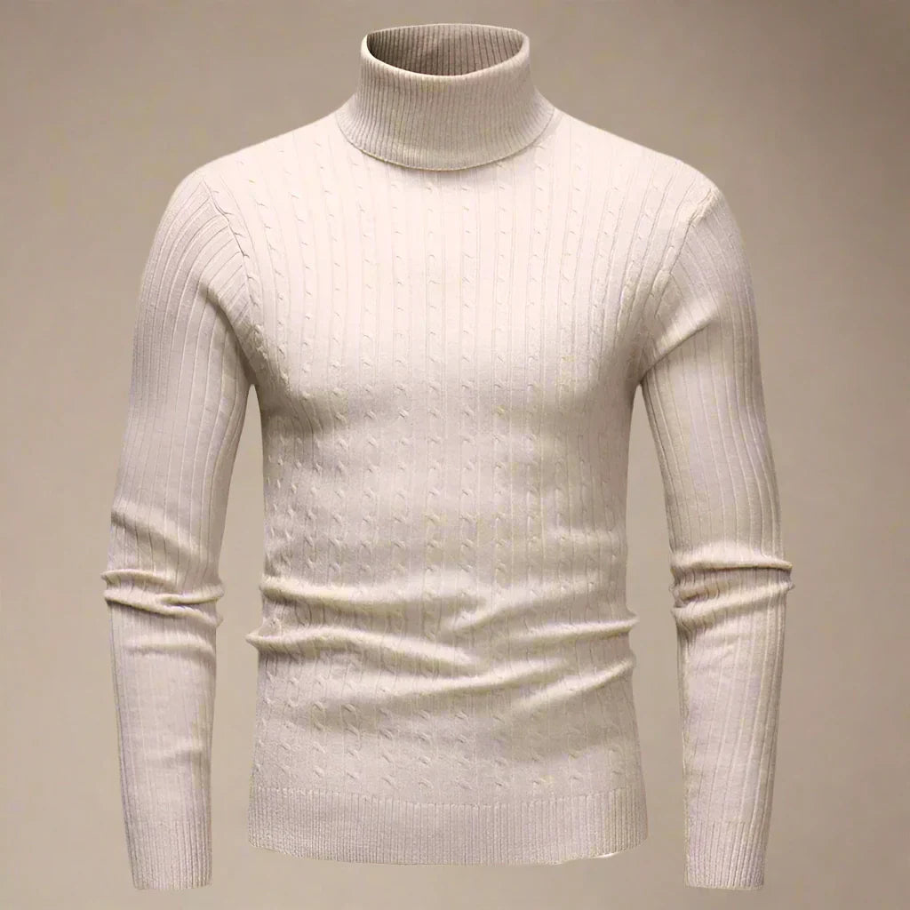 Floris | Chic Turtleneck With Cable Design