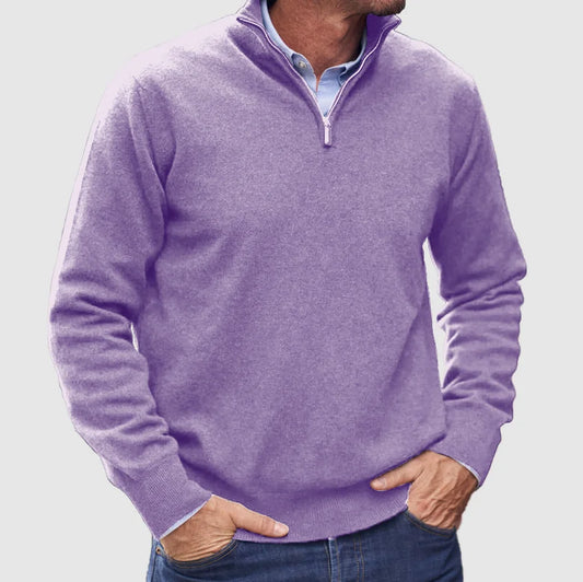 Ben | Stylish Cashmere Halfzip Sweater