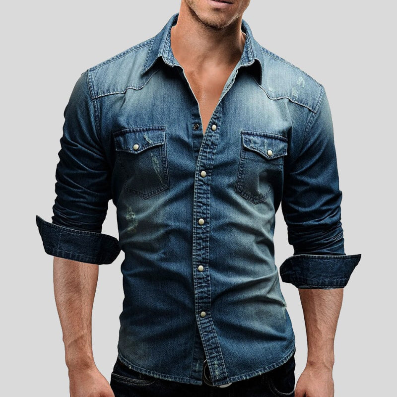 Carl | Stylish Denim Shirt