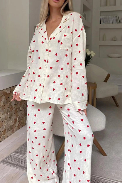 Elegant Heart Pyjamas For Women