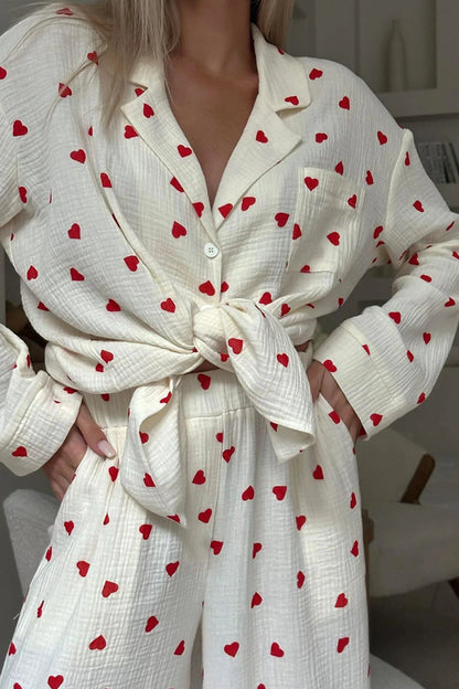 Elegant Heart Pyjamas For Women