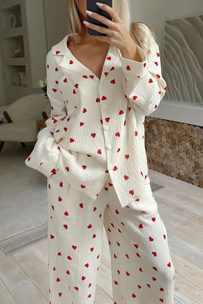 Elegant Heart Pyjamas For Women