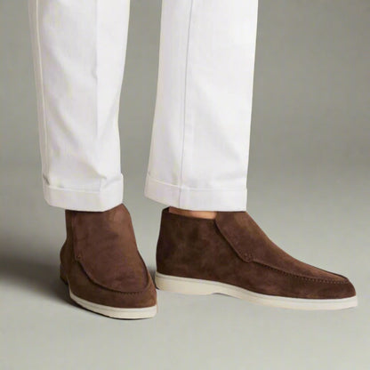 James | Suede High Top Loafers