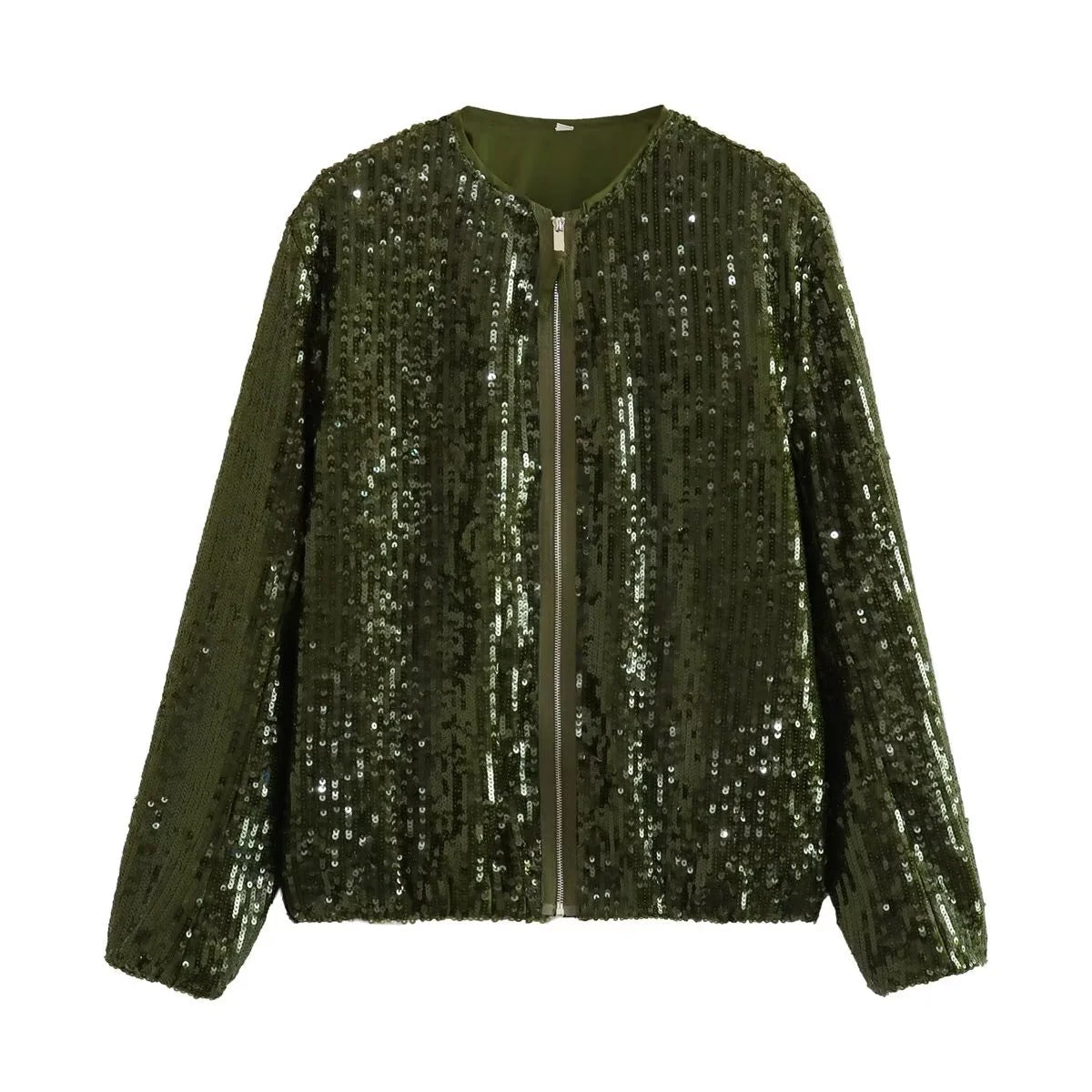 Jennah | Bomber Jacket With Glitter Pailettes