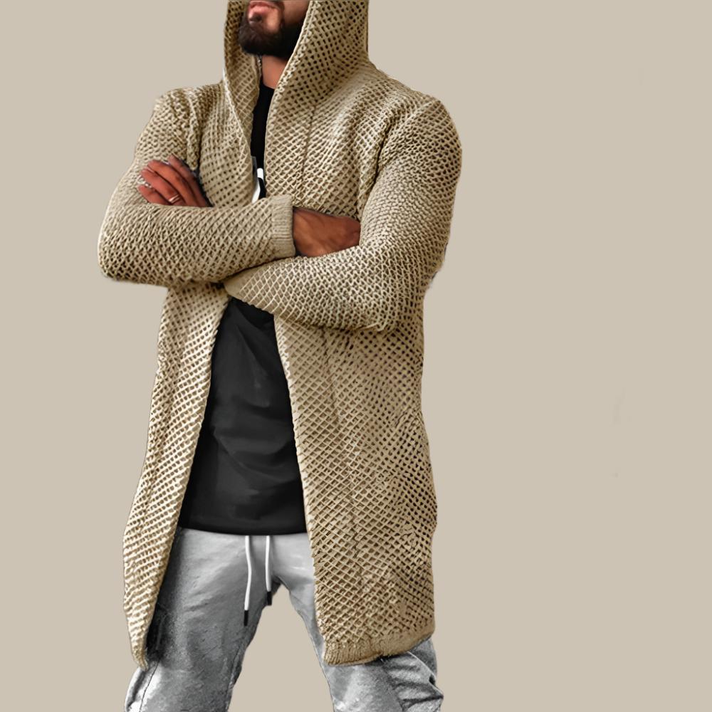 Max | Long Hooded Knitted Cardigan