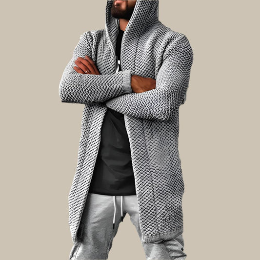 Max | Long Hooded Knitted Cardigan