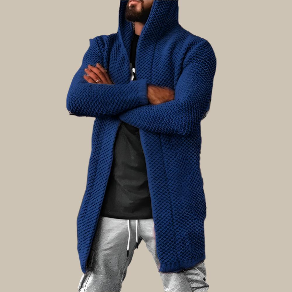 Max | Long Hooded Knitted Cardigan