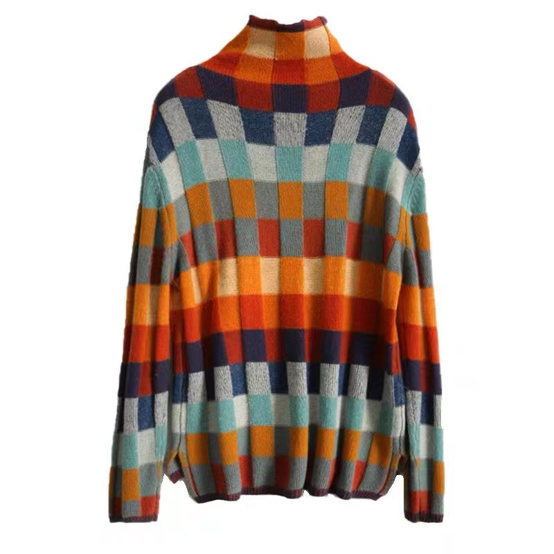 Ailyn | Cashmere Checked Women's Sweater