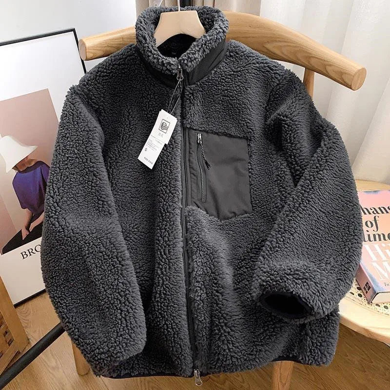 Warm Fleece Teddy Jacket For Men