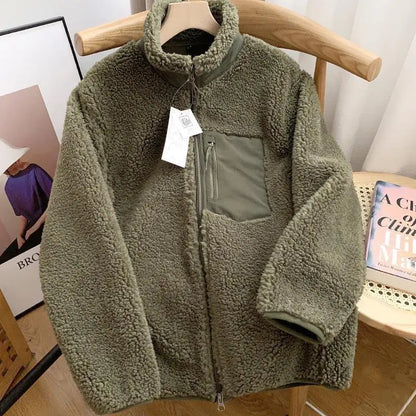 Warm Fleece Teddy Jacket For Men