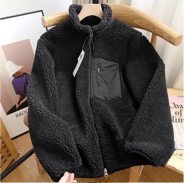 Warm Fleece Teddy Jacket For Men