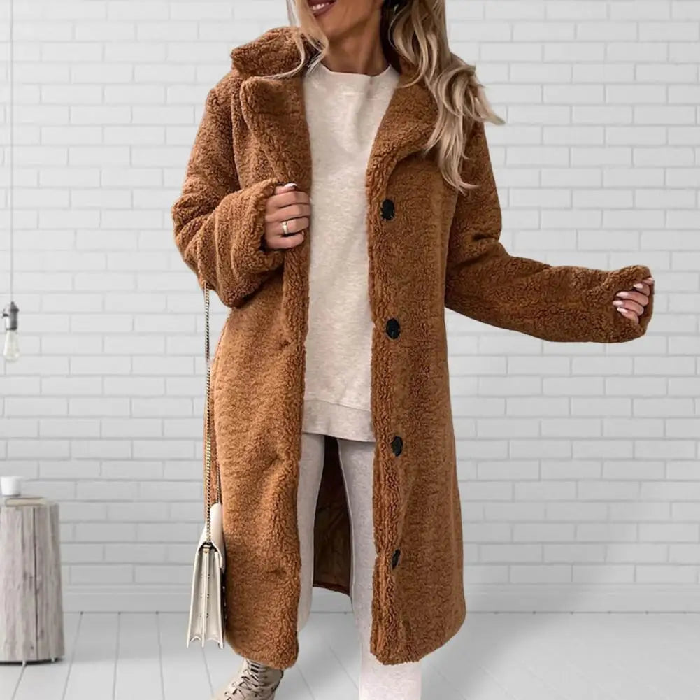 Leonie | Plush Long Jacket For Women