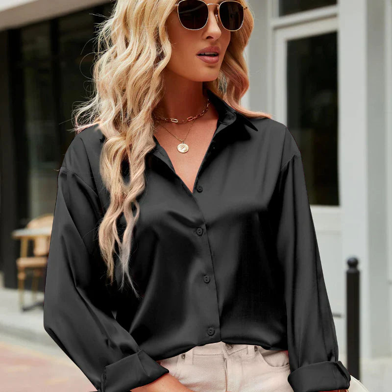 Ella | Elegant Satin Women's Blouse