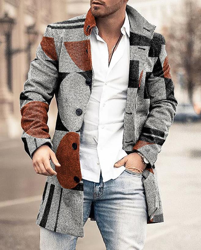 Classic Windproof Long Men's Jacket