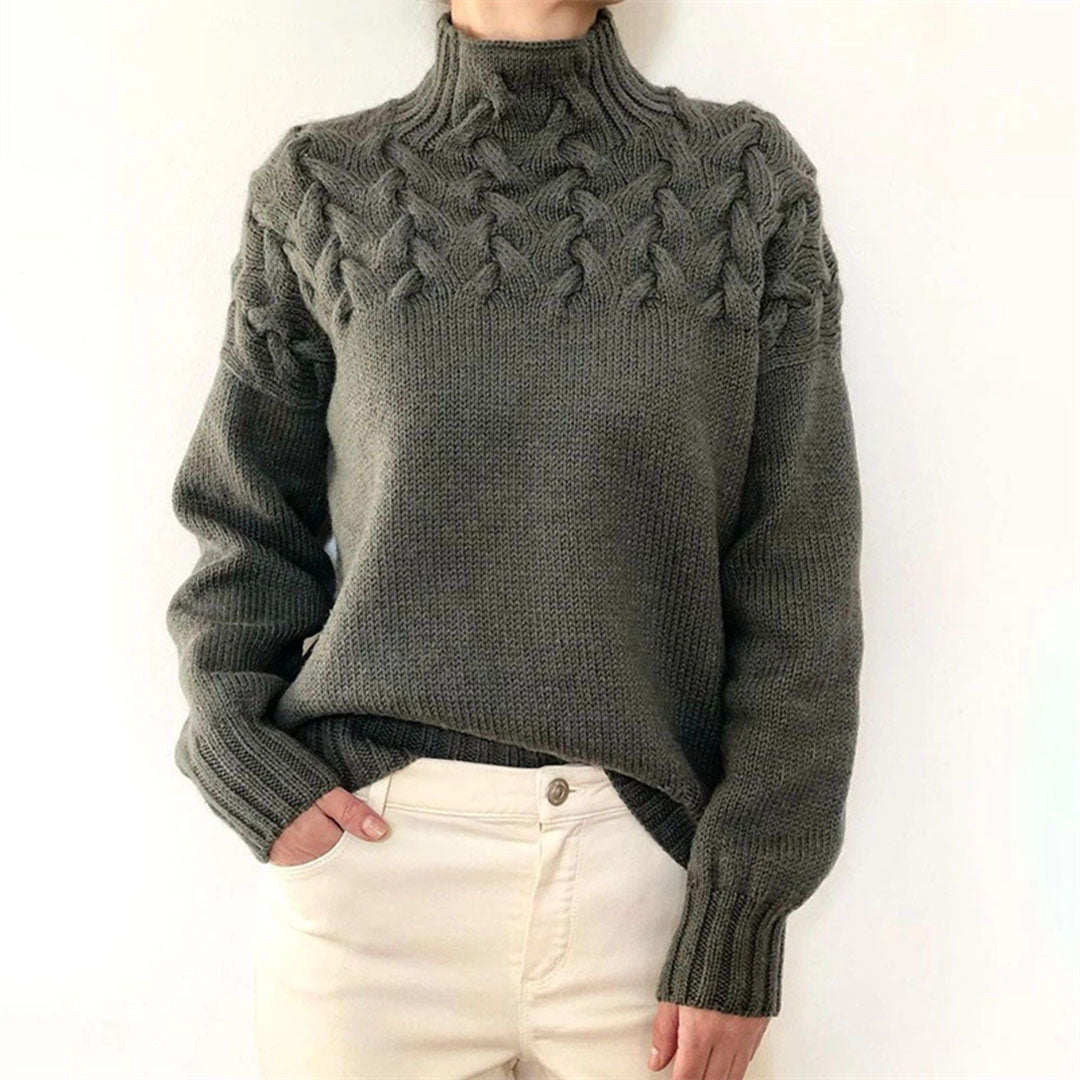 Anna | Oversized Knitted Turtleneck For Women