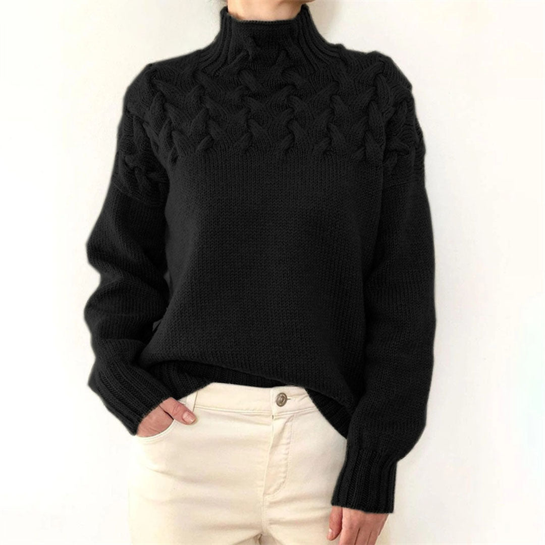 Anna | Oversized Knitted Turtleneck For Women