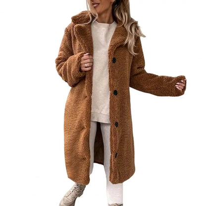 Leonie | Plush Long Jacket For Women