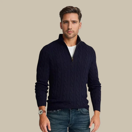 Harry | Stylish Knitted Halfzip-sweater