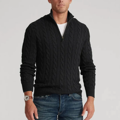 Harry | Stylish Knitted Halfzip-sweater