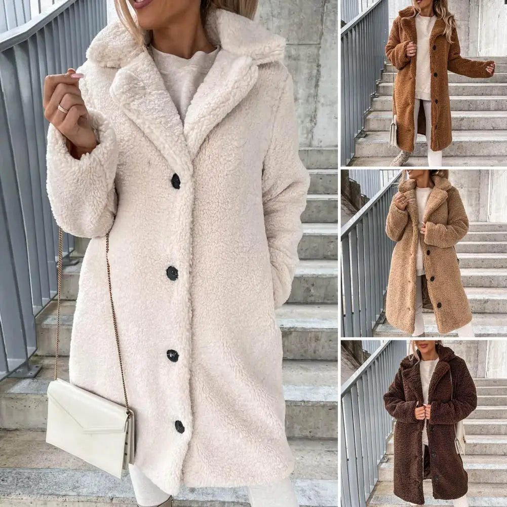 Leonie | Plush Long Jacket For Women