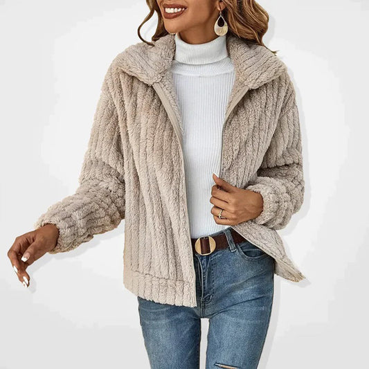 Tanya | Warm Fleece Cardigan For Women