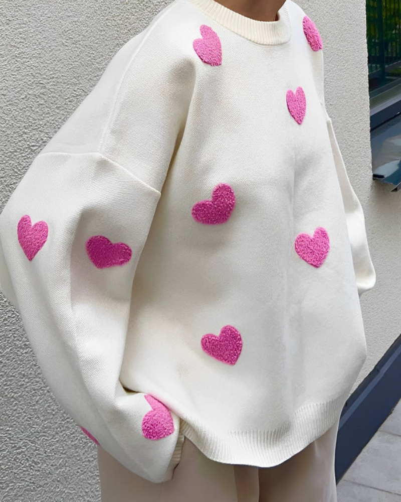 Jamy | Oversized Heart Jumper