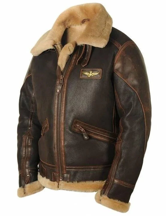 Warm Classic Pilot Jacket For Men