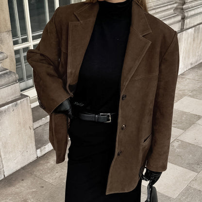 Isa | Stylish Suede Women's Coat