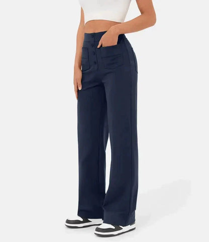 Ava | Elastic High Waist Pants